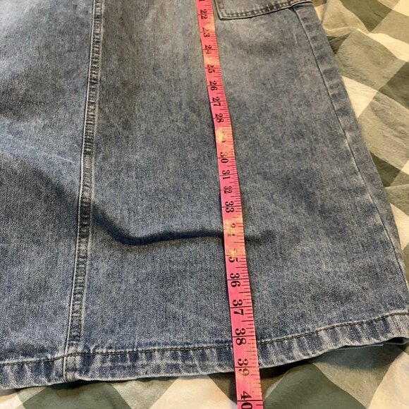 Rewash Denim Maxi Skirt Womens 11/30 Cargo Y2K Long 2000s Style Stretch Cotton - Picture 9 of 9